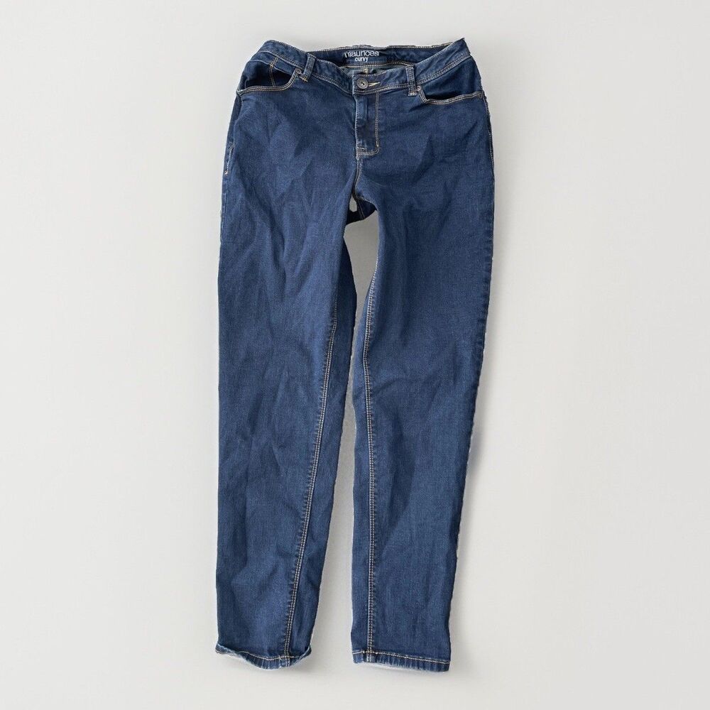 Maurices Curvy Skinny Slim Jeans Size 8 Dark Wash